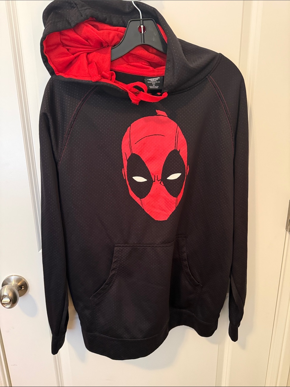 Marvel Red and Black Logo Hoodie